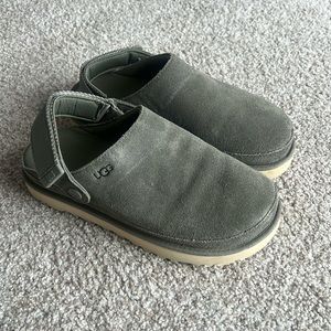 UGG Women's Olive Suede Clog Mules